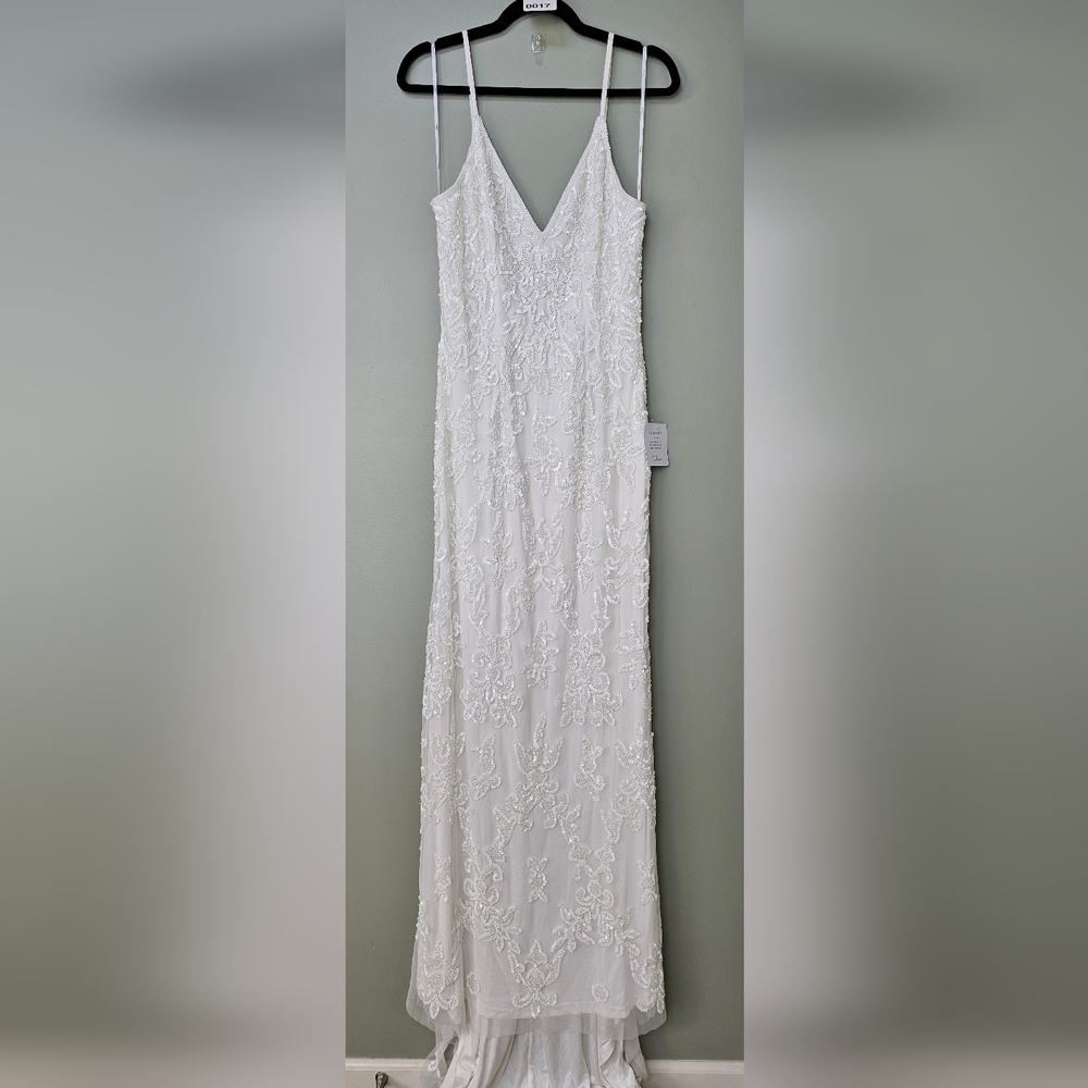 Lulus Everlasting Passion White Sequin Beaded Backless Maxi Wedding Dress - Picture 10 of 16